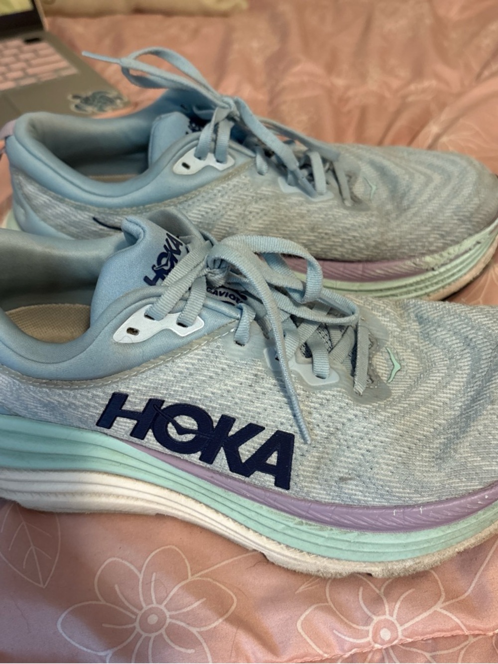 HOKA Women's Light Blue Running Shoes - Gaviota 5 Style